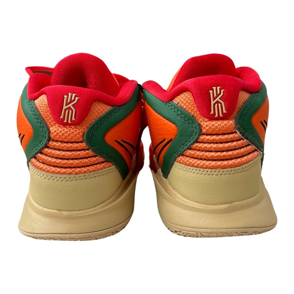 Nike Kyrie Infinity Green Safety Orange Sesame basketball high top sneakers - Picture 4 of 9